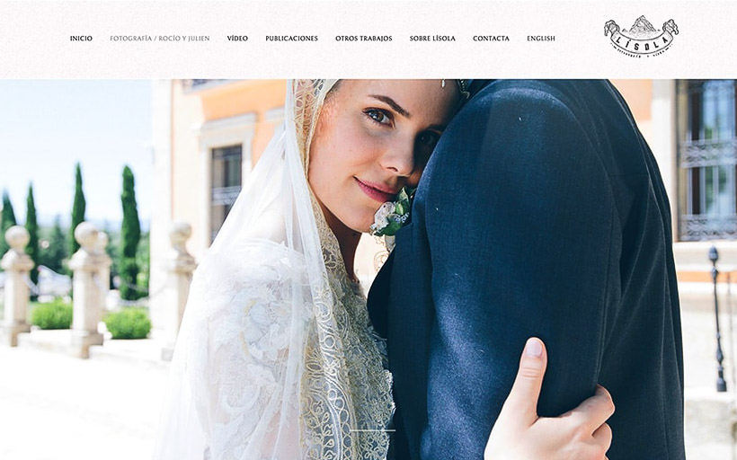 website created with the template Lísola Fotografía website created with the template