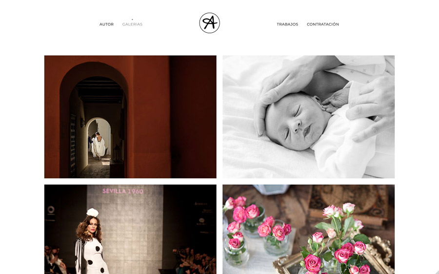 web creada con el diseño Aguilera Fotografía web creada con el diseño