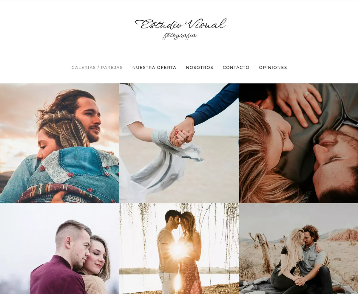 A gallery on Bluekea with an ochre background and a handwritten typography logo