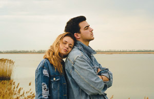 Couple by the beach.