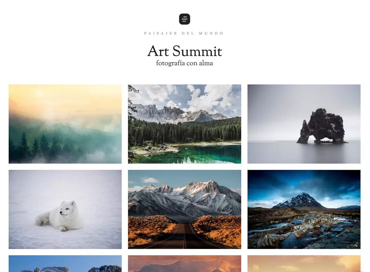 A Bluekea web gallery with nature and landscape photos.